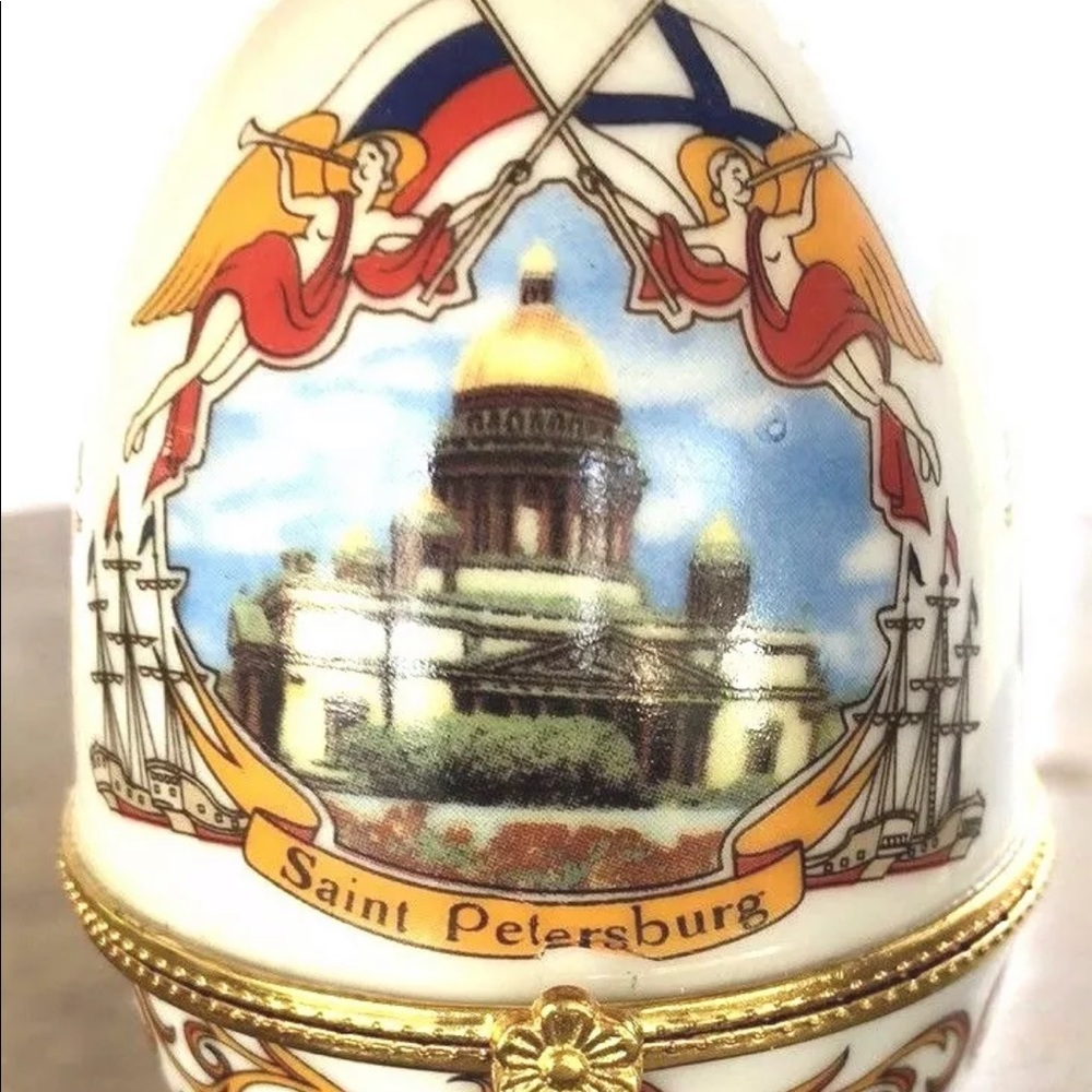 Russia porcelain egg home.decoration Trinket box